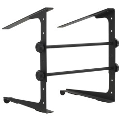 vidaXL Laptopständer Schwarz 30,5x28×(24,5-37,5) cm Stahl