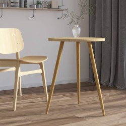 vidaXL Bistrotisch Hellbraun Ø60x76 cm MDF und Eisen