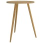 vidaXL Bistrotisch Hellbraun Ø60x76 cm MDF und Eisen vidaXL Bistrotisch Hellbraun Ø60x76 cm MDF und Eisen