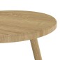 vidaXL Bistrotisch Hellbraun Ø60x76 cm MDF und Eisen vidaXL Bistrotisch Hellbraun Ø60x76 cm MDF und Eisen