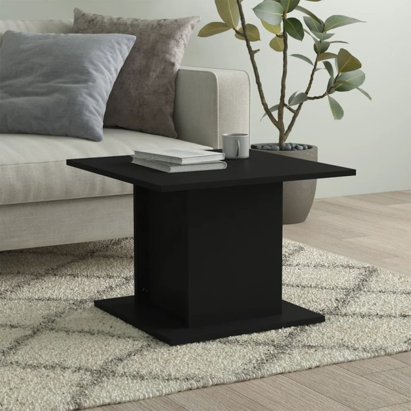 vidaXL Couchtisch Schwarz 55,5x55,5x40 cm Holzwerkstoff vidaXL Couchtisch Schwarz 55,5x55,5x40 cm Holzwerkstoff