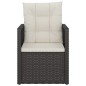 3-tlg. Garten-Lounge-Set mit Kissen Poly Rattan Schwarz 3-tlg. Garten-Lounge-Set mit Kissen Poly Rattan Schwarz