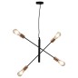 vidaXL Deckenleuchte mit Glühlampen 2 W Schwarz und Kupfer E27 vidaXL Deckenleuchte mit Glühlampen 2 W Schwarz und Kupfer E27