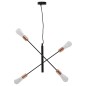vidaXL Deckenleuchte mit Glühlampen 2 W Schwarz und Kupfer E27 vidaXL Deckenleuchte mit Glühlampen 2 W Schwarz und Kupfer E27