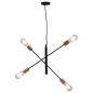 vidaXL Deckenleuchte mit Glühlampen 2 W Schwarz und Kupfer E27 vidaXL Deckenleuchte mit Glühlampen 2 W Schwarz und Kupfer E27