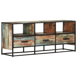vidaXL TV-Schrank 110x30x45 cm Altholz Massiv
