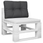 vidaXL Palettenkissen Schwarz 60x40x12 cm Stoff vidaXL Palettenkissen Schwarz 60x40x12 cm Stoff