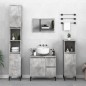 vidaXL Badschrank Betongrau 30x30x100 cm Holzwerkstoff vidaXL Badschrank Betongrau 30x30x100 cm Holzwerkstoff