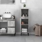 vidaXL Badschrank Betongrau 30x30x100 cm Holzwerkstoff vidaXL Badschrank Betongrau 30x30x100 cm Holzwerkstoff