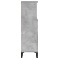 vidaXL Badschrank Betongrau 30x30x100 cm Holzwerkstoff vidaXL Badschrank Betongrau 30x30x100 cm Holzwerkstoff