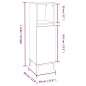 vidaXL Badschrank Betongrau 30x30x100 cm Holzwerkstoff vidaXL Badschrank Betongrau 30x30x100 cm Holzwerkstoff