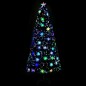vidaXL Weihnachtsbaum mit LED-Schneeflocken Schwarz 180 cm Fiberoptik vidaXL Weihnachtsbaum mit LED-Schneeflocken Schwarz 180 cm Fiberoptik