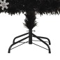 vidaXL Weihnachtsbaum mit LED-Schneeflocken Schwarz 180 cm Fiberoptik vidaXL Weihnachtsbaum mit LED-Schneeflocken Schwarz 180 cm Fiberoptik