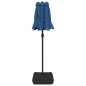 vidaXL Doppelsonnenschirm mit LEDs Azurblau 316x240 cm vidaXL Doppelsonnenschirm mit LEDs Azurblau 316x240 cm
