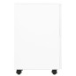 vidaXL Aktenschrank mit Rollen Weiß 39x45x67 cm Stahl vidaXL Aktenschrank mit Rollen Weiß 39x45x67 cm Stahl