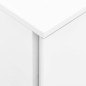 vidaXL Aktenschrank mit Rollen Weiß 39x45x67 cm Stahl vidaXL Aktenschrank mit Rollen Weiß 39x45x67 cm Stahl