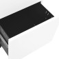 vidaXL Aktenschrank mit Rollen Weiß 39x45x67 cm Stahl vidaXL Aktenschrank mit Rollen Weiß 39x45x67 cm Stahl