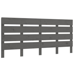 vidaXL Kopfteil Grau 160x3x80 cm Massivholz Kiefer