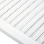 vidaXL Schranktüren Lamellen-Design 4 Stk Weiß 99,3x49,4 cm Massivholz vidaXL Schranktüren Lamellen-Design 4 Stk Weiß 99,3x49,4 cm Massivholz