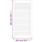 vidaXL Schranktüren Lamellen-Design 4 Stk Weiß 99,3x49,4 cm Massivholz vidaXL Schranktüren Lamellen-Design 4 Stk Weiß 99,3x49,4 cm Massivholz