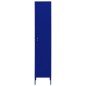 vidaXL Schließfachschrank Marineblau 35x46x180 cm Stahl vidaXL Schließfachschrank Marineblau 35x46x180 cm Stahl