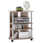 FMD TV/Hi-Fi-Regal mit 3 Fächern 65×40×79,2 cm Eichenbraun FMD TV/Hi-Fi-Regal mit 3 Fächern 65×40×79,2 cm Eichenbraun