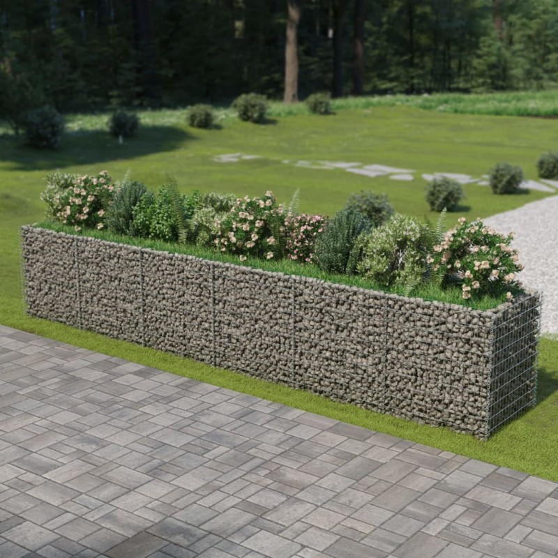 vidaXL Gabionen-Hochbeet Verzinkter Stahl 540×90×100 cm vidaXL Gabionen-Hochbeet Verzinkter Stahl 540×90×100 cm