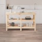 vidaXL Werkbank 142,5x50x80 cm Massivholz Kiefer vidaXL Werkbank 142,5x50x80 cm Massivholz Kiefer