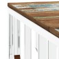 vidaXL Couchtisch Silbern Edelstahl und Altholz Massiv vidaXL Couchtisch Silbern Edelstahl und Altholz Massiv