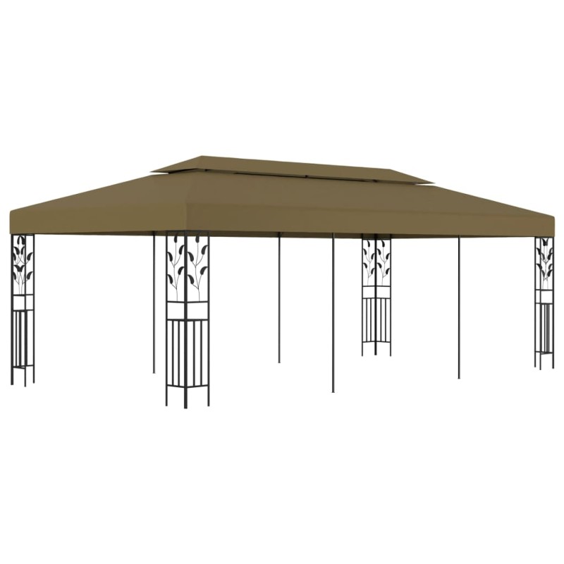 vidaXL Pavillon 6x3 m Taupe 180 g/m² vidaXL Pavillon 6x3 m Taupe 180 g/m²