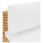 vidaXL Garten-Mittelsofa mit Creme Kissen Massivholz Teak vidaXL Garten-Mittelsofa mit Creme Kissen Massivholz Teak