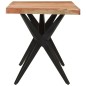 vidaXL Esstisch Schwarz 140x70x76 cm Massivholz Akazie vidaXL Esstisch Schwarz 140x70x76 cm Massivholz Akazie