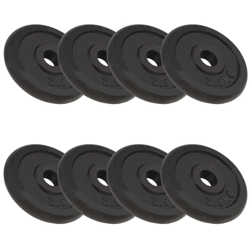 vidaXL Hantelscheiben 8 Stk. 8x2,5 kg Gusseisen vidaXL Hantelscheiben 8 Stk. 8x2,5 kg Gusseisen