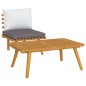 2-tlg. Garten-Lounge-Set mit Kissen Massivholz Akazie 2-tlg. Garten-Lounge-Set mit Kissen Massivholz Akazie