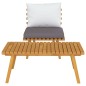 2-tlg. Garten-Lounge-Set mit Kissen Massivholz Akazie 2-tlg. Garten-Lounge-Set mit Kissen Massivholz Akazie