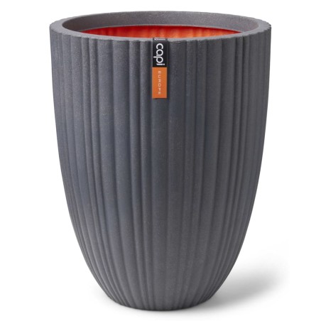 Capi Vase Urban Tube Elegant Niedrig 46x58 cm Dunkelgrau 