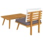 2-tlg. Garten-Lounge-Set mit Kissen Massivholz Akazie 2-tlg. Garten-Lounge-Set mit Kissen Massivholz Akazie