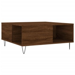 vidaXL Couchtisch Braun Eichen-Optik 80x80x36,5 cm Holzwerkstoff
