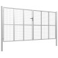 vidaXL Gartentor Verzinkter Stahl 415 x 250 cm Silbern vidaXL Gartentor Verzinkter Stahl 415 x 250 cm Silbern