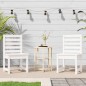 vidaXL Gartenstühle 2 Stk. Weiß 40,5x48x91,5 cm Massivholz Kiefer vidaXL Gartenstühle 2 Stk. Weiß 40,5x48x91,5 cm Massivholz Kiefer