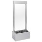 vidaXL Gartenbrunnen Silbern 39x22x108,5 cm Edelstahl vidaXL Gartenbrunnen Silbern 39x22x108,5 cm Edelstahl