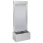 vidaXL Gartenbrunnen Silbern 39x22x108,5 cm Edelstahl vidaXL Gartenbrunnen Silbern 39x22x108,5 cm Edelstahl