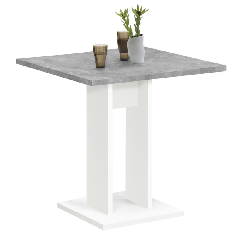 FMD Esstisch 70 cm Betongrau und Weiß FMD Esstisch 70 cm Betongrau und Weiß