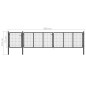 vidaXL Gartentor Stahl 500×75 cm Anthrazit vidaXL Gartentor Stahl 500×75 cm Anthrazit