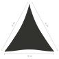 vidaXL Sonnensegel Oxford-Gewebe Dreieckig 3x4x4 m Anthrazit vidaXL Sonnensegel Oxford-Gewebe Dreieckig 3x4x4 m Anthrazit