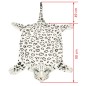 vidaXL Plüsch Leopardenfell Teppich 139 cm Weiß vidaXL Plüsch Leopardenfell Teppich 139 cm Weiß