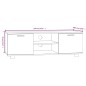 vidaXL TV-Schrank Räuchereiche 120x40,5x35 cm Holzwerkstoff vidaXL TV-Schrank Räuchereiche 120x40,5x35 cm Holzwerkstoff