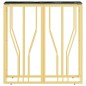 vidaXL Konsolentisch Golden 70x30x70 cm Edelstahl und Glas vidaXL Konsolentisch Golden 70x30x70 cm Edelstahl und Glas