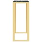 vidaXL Konsolentisch Golden 70x30x70 cm Edelstahl und Glas vidaXL Konsolentisch Golden 70x30x70 cm Edelstahl und Glas