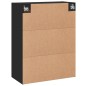 Wandschränke 2 Stk. Schwarz Holzwerkstoff Wandschränke 2 Stk. Schwarz Holzwerkstoff